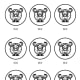 Ox Motifs and Patterns # 5 - Oxen in Circles