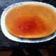 9. Flan on the serving plate, ready to serve