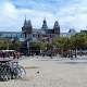 Rijksmuseum at the end of Museum Plein.