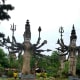 Buddhist and Hindu sculptures at Sala KeoKu