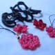 I used the puff flowers as cell phone charms.