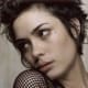 Short hairstyle with a razored look.