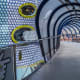 Inside the Selfridge walkway.