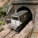 Unfitted version of the same vehicle about to enter Ayton Row tunnel for Thoraldby past the goods shed turnout.