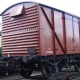 This is a nearside view of an earlier liveried van of the same type with post-1948 numbering