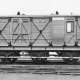 Somerset & Dorset Joint Railway (S&DJR) goods brake fitted with side doors for loading mail and small consignments. Extended vertical guard's duckets for viewing along the train)