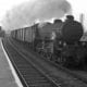Unidentified ex-LNE B1 4-6-0 barks through Grantham on an up express freight from Hull to London (conveying not less than four fitted vehicles, and to run at maximum 35mph) - see lamp code, buffer beam left and centre