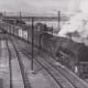 Ex-LNE V2 2-6-2 with fully fitted Eastern Region freight at unknown location - vans at the head of the train, tarpaulined wagons towards the rear (same lamp code as above)