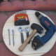 Tools Needed for building the birdbath fountain easy to adjust and level foundation.