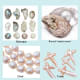 Pearls come in round, nearly round, oval, cross, and baroque shapes.