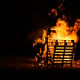 The Pyre Alight, with fire spirits in the flames