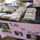 Farmer’s Market at Imperial Sugar Land…one of several dog treat offerings we noted.