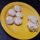 Making vadas from the prepared flour