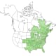 White Ash Tree Range Map (USDA Plant Database)