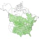 (Poplar) Eastern Cottonwood Tree Range Map (UDSA Plant Database)