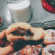 Donuts filled with hazlenut spread