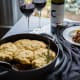 Cabernet-braised short rib and chanterelle cobbler