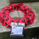 Poppy Wreath with a message of remembrance