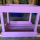 Paint the stuffed animal storage holder, and then apply a coat of varnish.