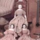 the dolls have done weird things in photos - made faces, turned upside down, disappeared but not here.