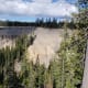 Spires can be seen along the road leading into Crater Lake.