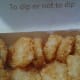 tater tots are nice and crisp