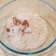 Start by adding in all of your dry ingredients.
