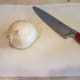 Chop a large onion into small pieces.