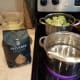 Chop your broccoli and start your broccoli and pasta cooking on the stove.
