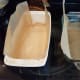 Line two loaf pans with parchment paper.