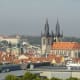 Church of St Nicholas and Church of Our Lady Before Tyn in Old Town Prague.