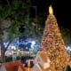 Snowy yuletide scenes are the favorite festive selfie backdrops for tropical Singaporeans.