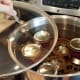 I put the top on and brought the whole thing to a rolling boil. Then I tilted the lid and set my timer for 20 minutes.