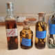 I use about a bottle every 3 months or so. I'll explain how to get to this place. Just notice how each of my bottles has a slightly different color. The darker ones have been steeping longer.