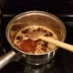 Add your honey and stir around until melted.