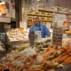 Seafood shop at Pike Place Market in downtown Seattle