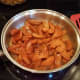 Fill the pan (still hot) with about 3 sliced apples and a dash of cinnamon. You'll want to cook them down a bit, but not completely. I just dumped a quart of my cinnamon apples in.