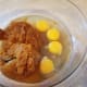 Next add your eggs.