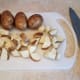 First, I washed and chopped my potatoes.