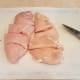 I thawed my chicken and cut it cut into smaller pieces to cook faster.
