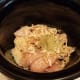 Then I add my onions and spices on top. I just had onions that I had previously dehydrated, so that's what I used.