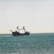 A "pirate ship" sailing by Virginia Beach.