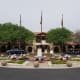 This is the beautiful roundabout that greats you as you arrive to check-in.