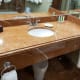 The primary sink inside the bathroom.