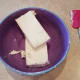 Dump your cream cheese into a large mixing bowl. It's important that it is room temperature for this recipe.
