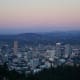 Sunset view from the Pittock Mansion in Portland