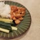 Serve with rice and veggies.