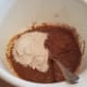 Finally, add your vanilla, baking powder, flour, and cocoa powder.