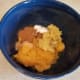 Now add in all of your seasonings; vanilla, baking soda, baking powder, salt, and pumpkin spice.