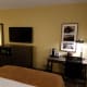 Hotel room TV view.